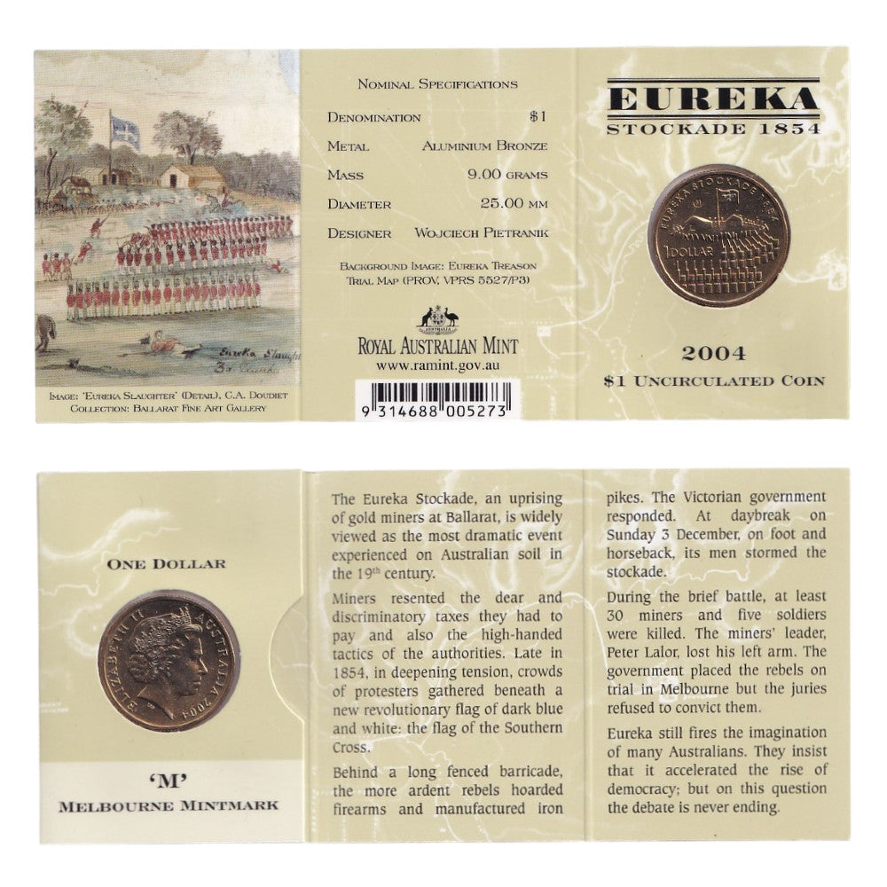 2004 $1 Coin - 150th Anniversary of the End of the Eureka Stockade