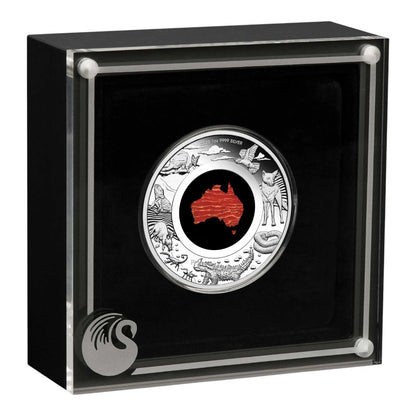 2025 Great Southern Land 1oz Silver Proof Snakeskin Jasper Coin