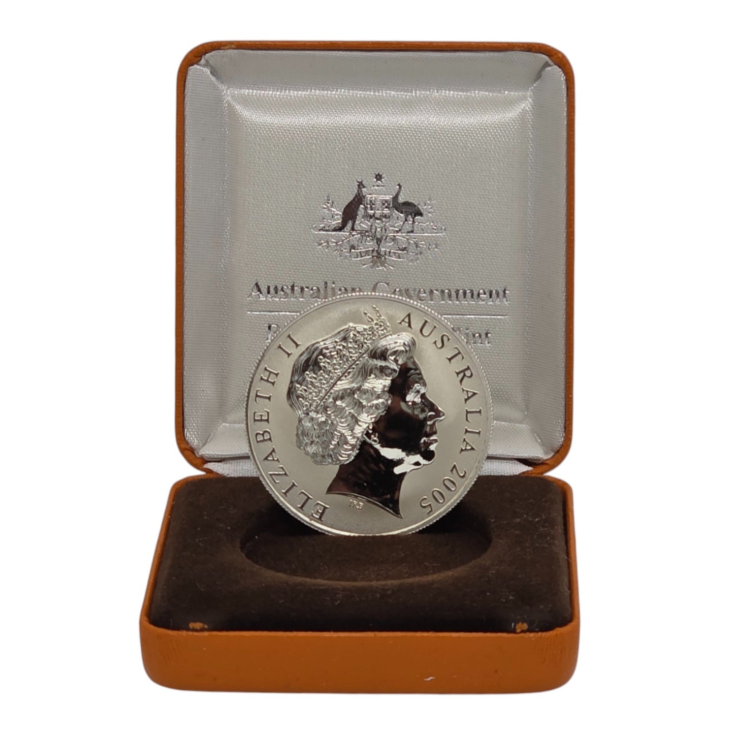 2005 $1 Coin - Silver Kangaroo - 1oz Silver Frosted Uncirculated