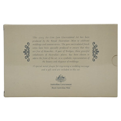 2005 Australian Wedding Coin Collection