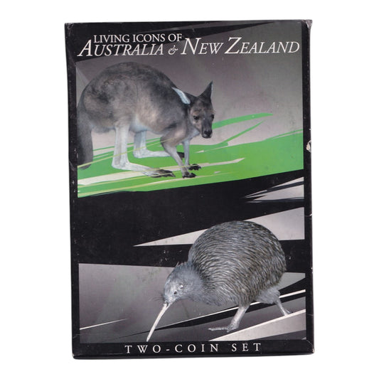2005 $1 Coin Set - Living Icons of Australia and New Zealand