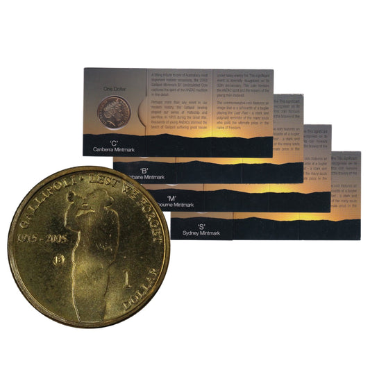 2005 $1 Coin - 90th Anniversary Gallipoli Landing 1915-2005