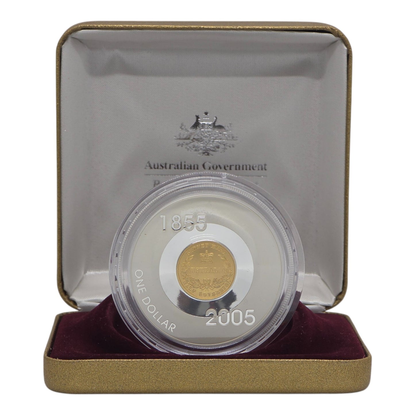 2005 Subscription Silver Commemorative $1 Coin - 1855 Sydney Half Sovereign Silver Proof