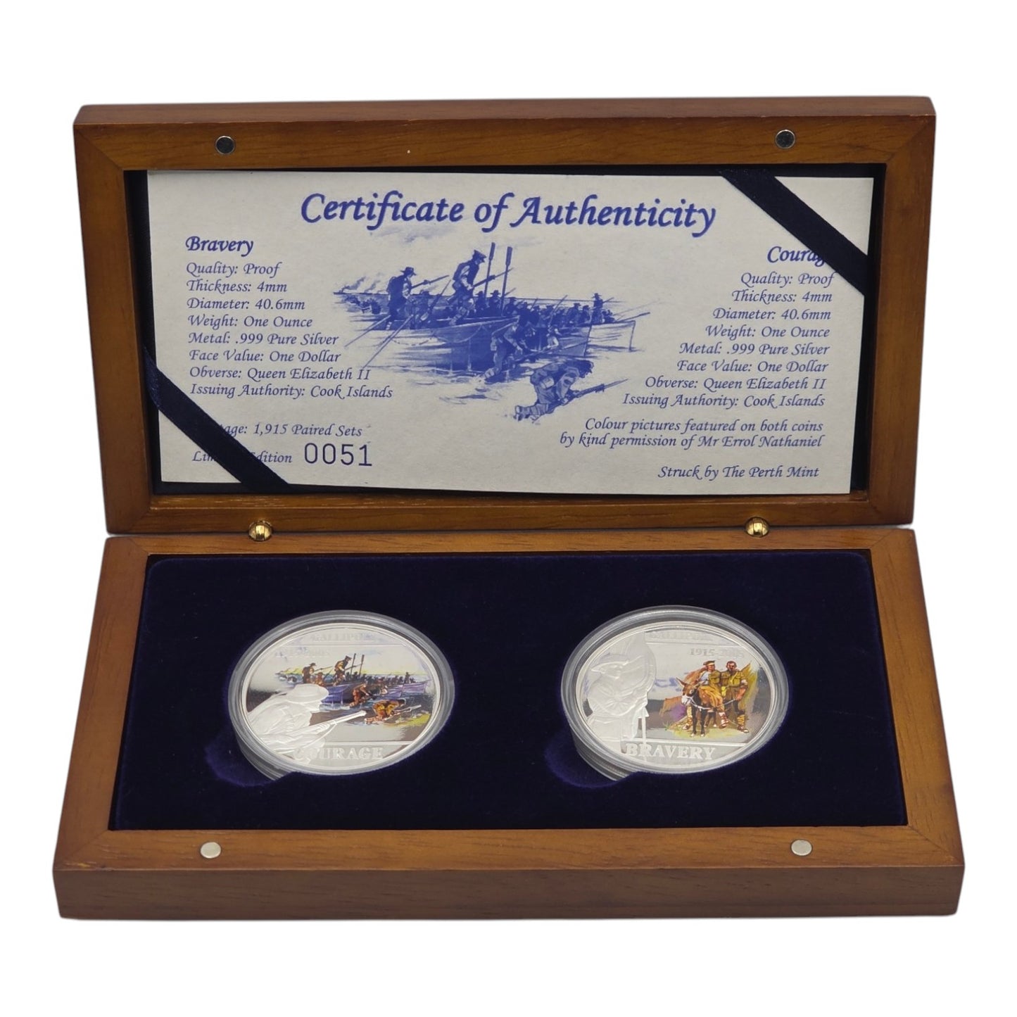 2005 Gallipoli 90th Anniversary - Silver Proof Coin set