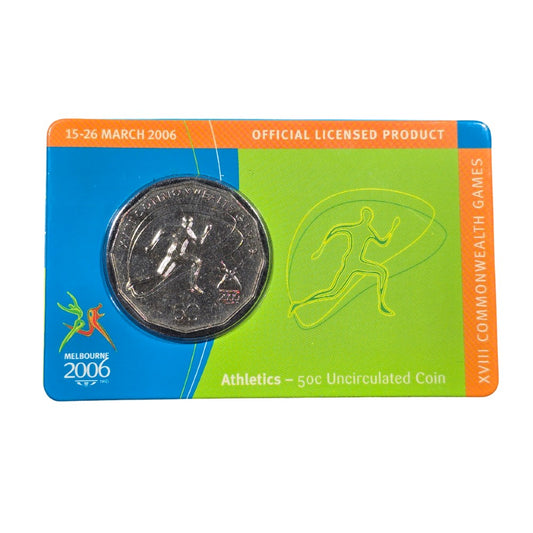 2006 50c Coin - XVIII Commonwealth Games - Athletics