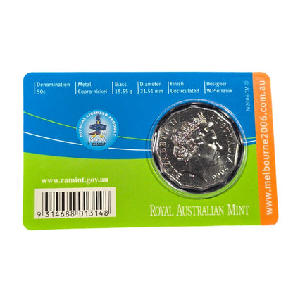 2006 50c Coin - XVIII Commonwealth Games - Hockey