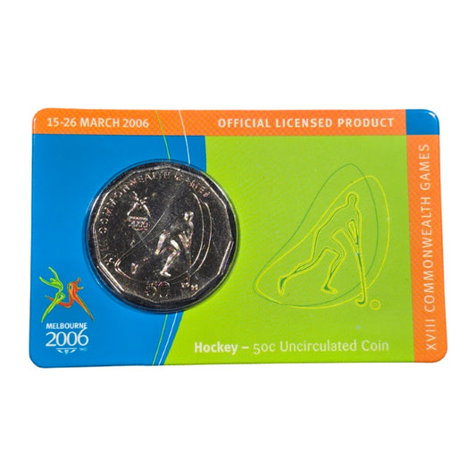 2006 50c Coin - XVIII Commonwealth Games - Hockey