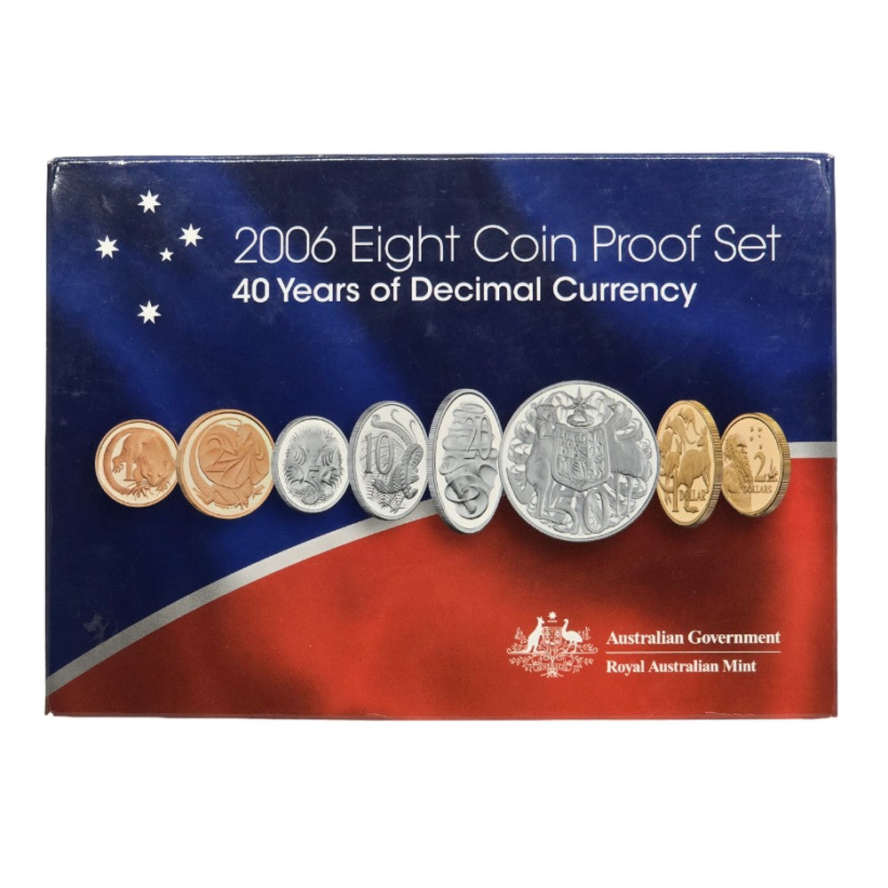 2006 Royal Australian Mint Proof Coin Set - 40 Years of Decimal Currency