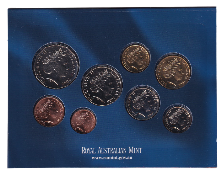 2006 Royal Australian Mint Uncirculated 8 Coin Set - 40 Years of Decimal Currency