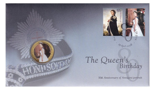 2006 Perth Mint PNC - QEII 80th Birthday