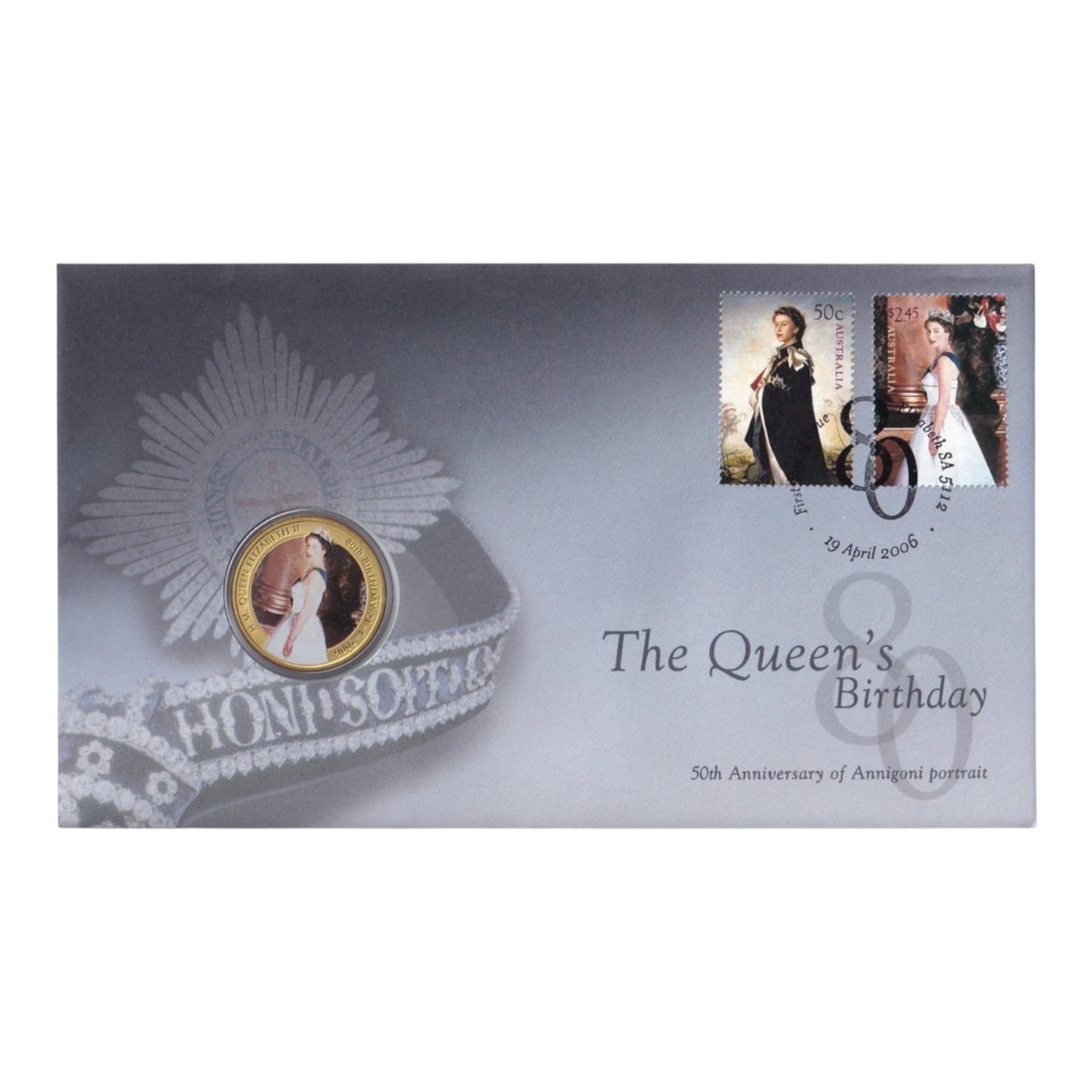 2006 Perth Mint PNC - QEII 80th Birthday