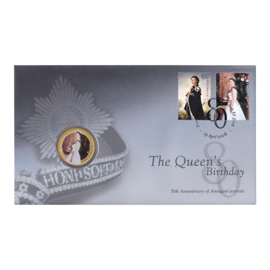 2006 Perth Mint PNC - QEII 80th Birthday