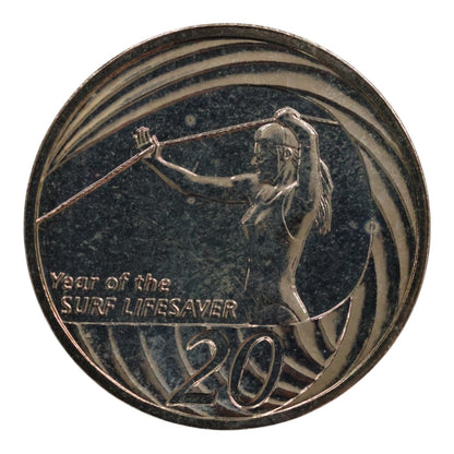 2007 20c Coin - Year of the Surf Lifesaver