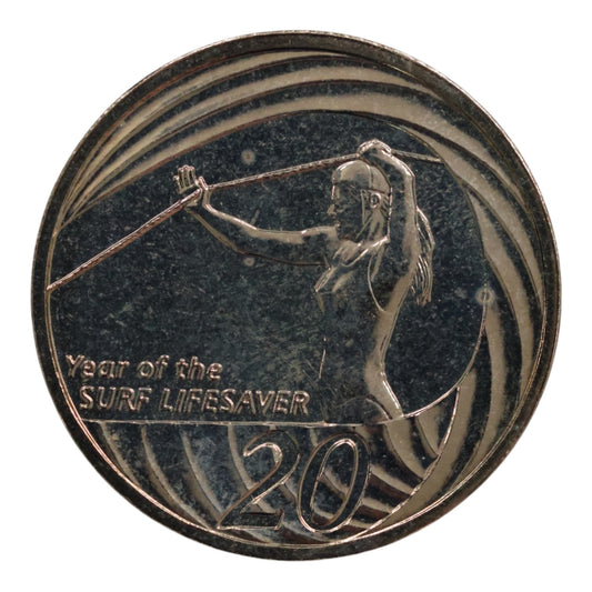 2007 20c Coin - Year of the Surf Lifesaver