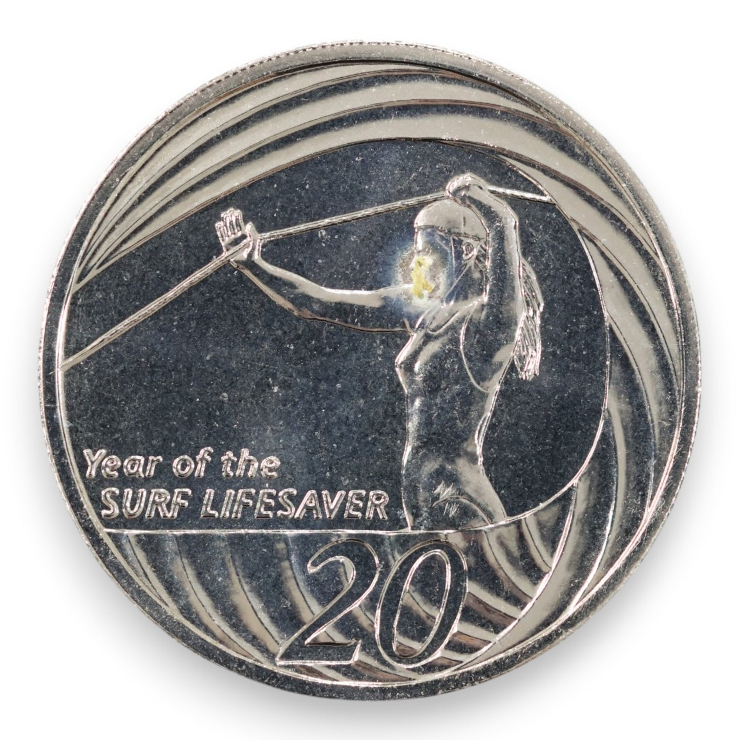 2007 20c "Year of the Surf Lifesaver" — Ex-Mint Set Specimen (Reverse Toned)