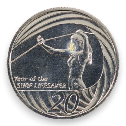 2007 20c "Year of the Surf Lifesaver" — Ex-Mint Set Specimen (Reverse Toned)