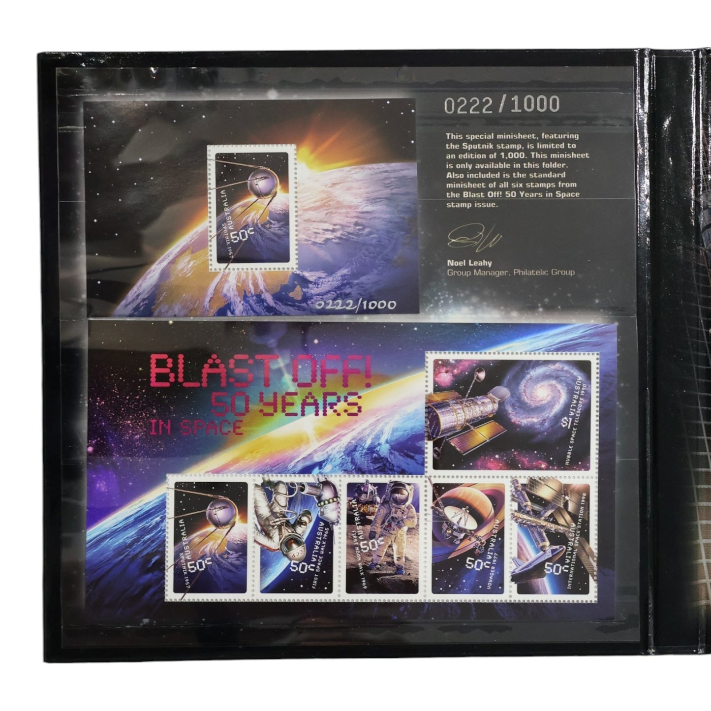 2007 Australia Post - Blast Off! 50 Years in Space Prestige Folder