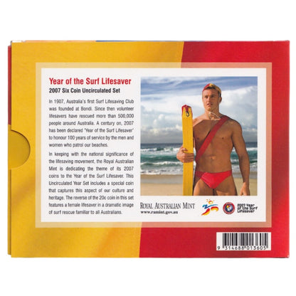 2007 Royal Australian Mint Uncirculated Coin Set - Year of the Surf Lifesaver