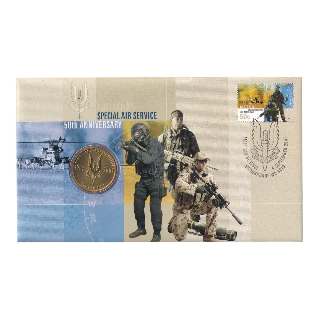 2007 Perth Mint PNC - Australian Special Air Service - SAS - 50th Anniversary
