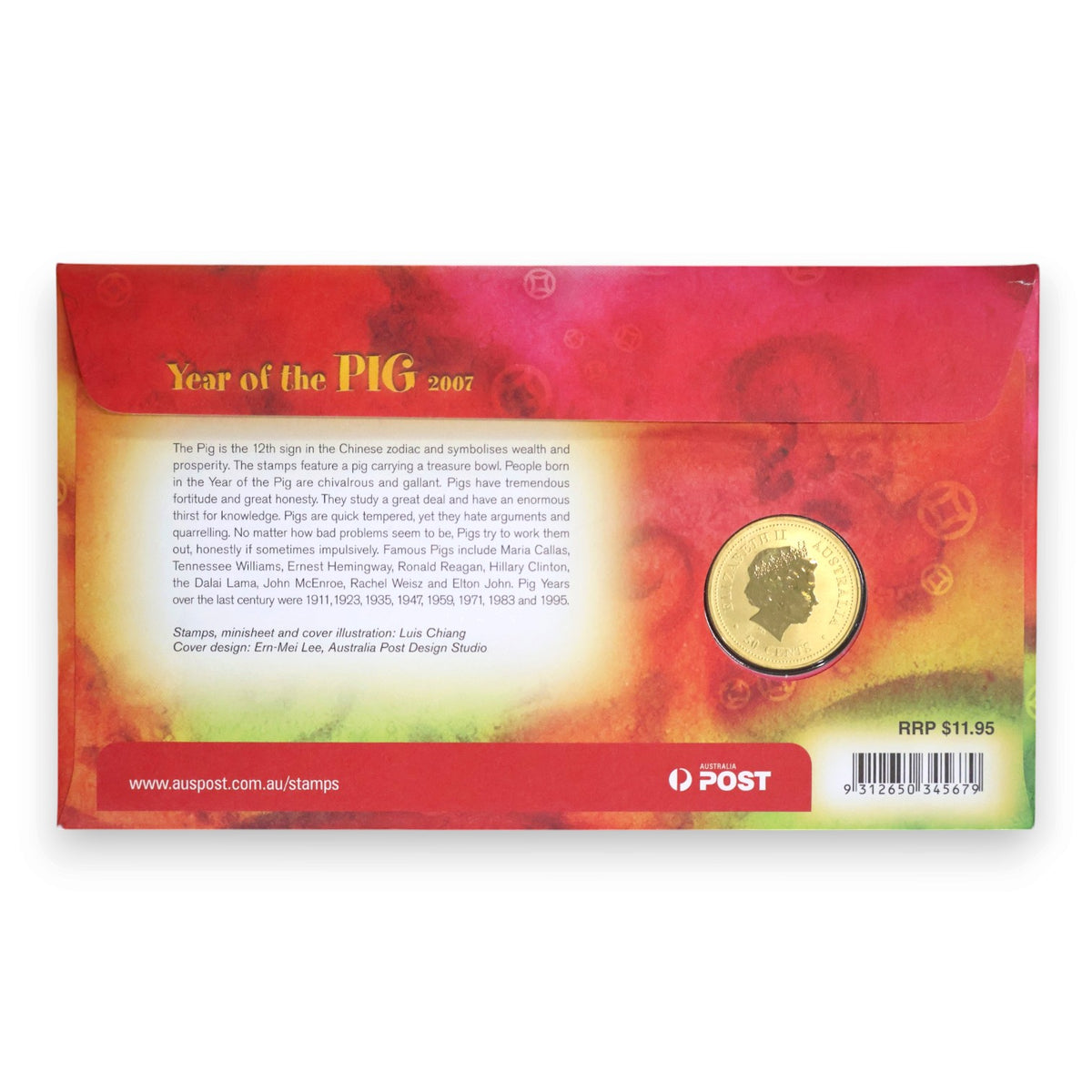 2007 Perth Mint PNC - Year of the Pig
