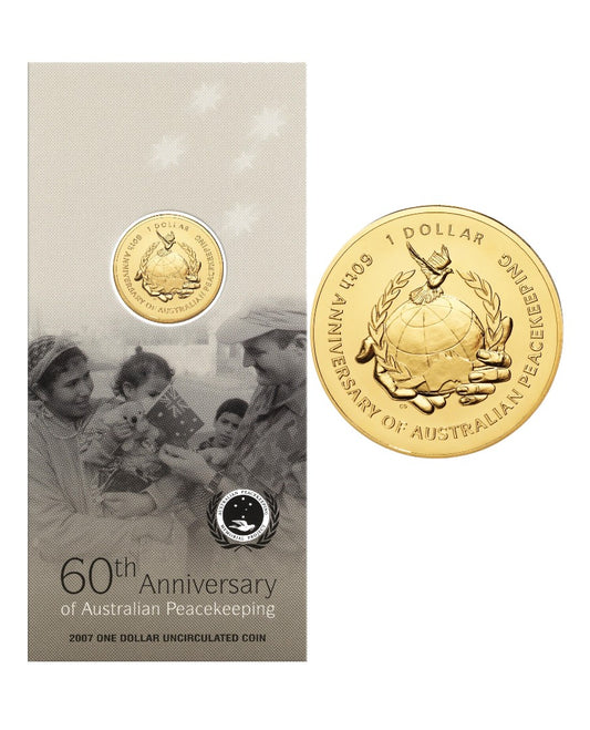 2007 $1 Coin - 60th Anniversary of Australian Peacekeeping