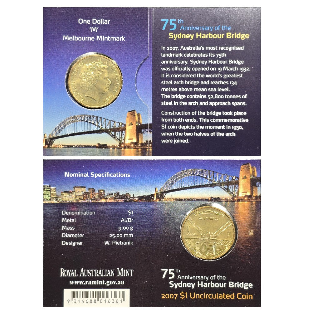 2007 $1 Coin - Sydney Harbour Bridge 75th Anniversary