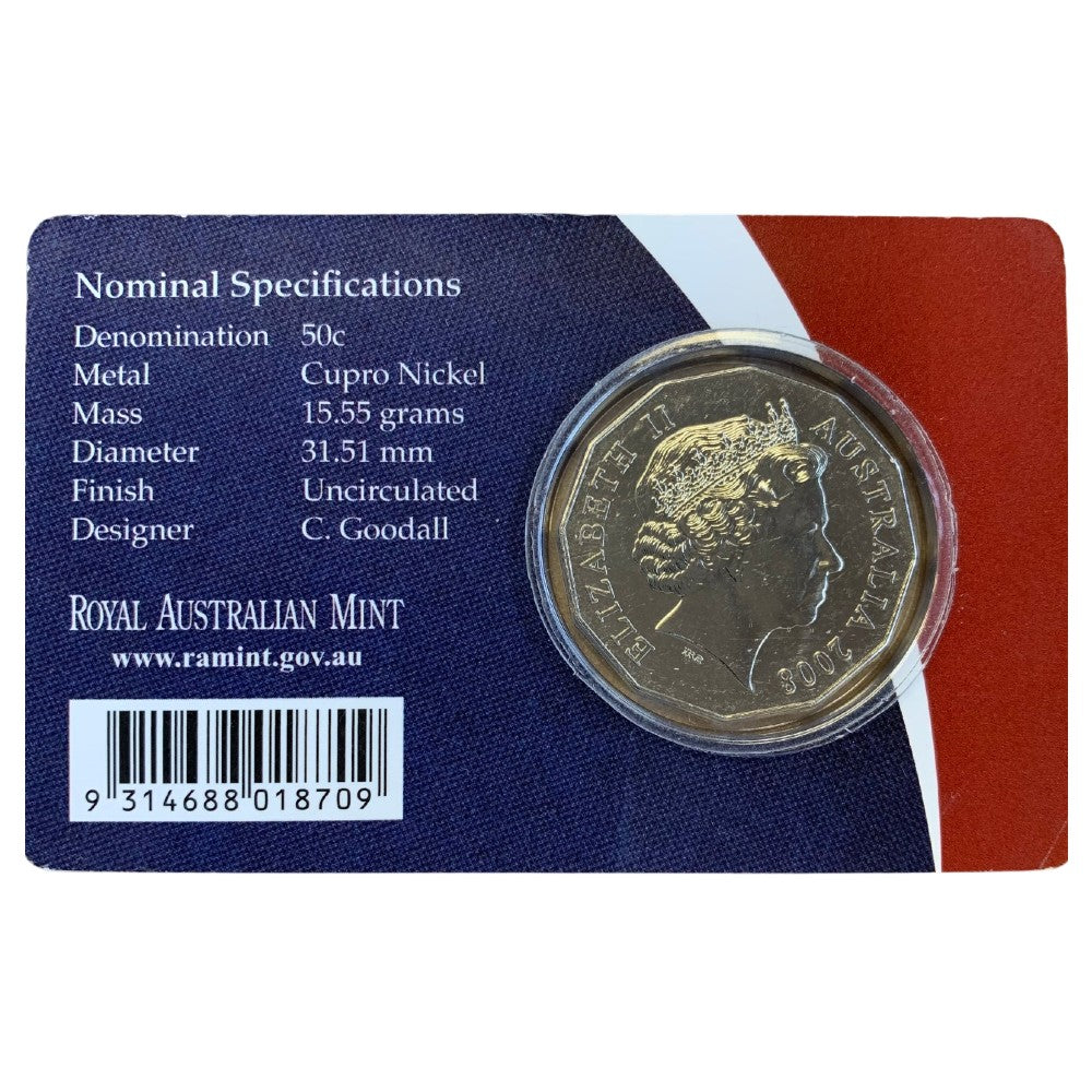 2008 50c Coin - Centenary of Scouts Australia