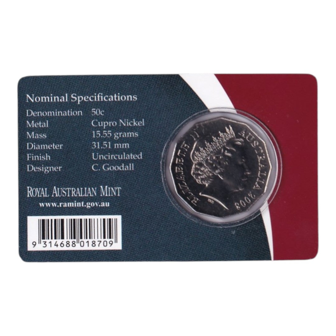 2008 50c Coin - Centenary of Scouts Australia