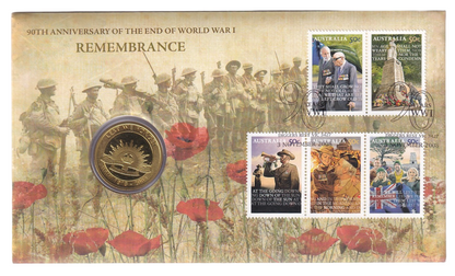 2008 Perth Mint PNC - 90th Anniversary of the End of World War I - Remembrance