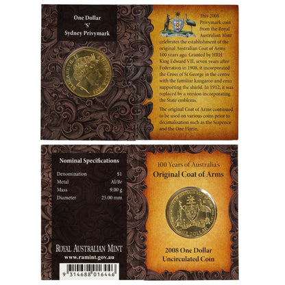 2008 $1 Coin - 100th Anniversary of the Original Coat of Arms