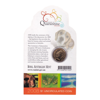 2008 $1 Coin - Centenary of Australian Quarantine