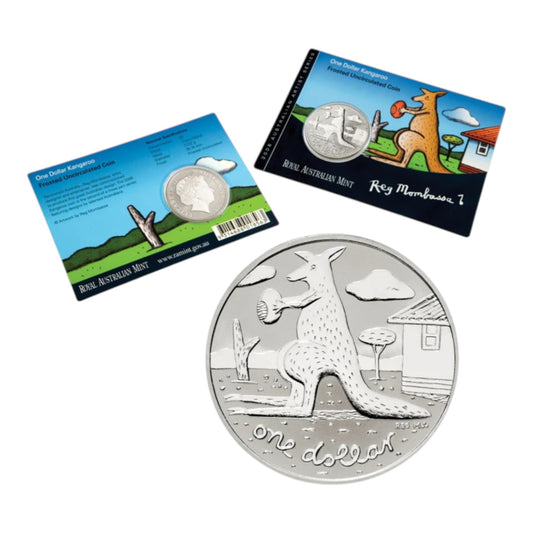 2008 $1 Kangaroo - Reg Mombassa  - Frosted Uncirculated Coin