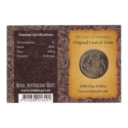 2008 $1 Coin - 100th Anniversary of the Original Coat of Arms