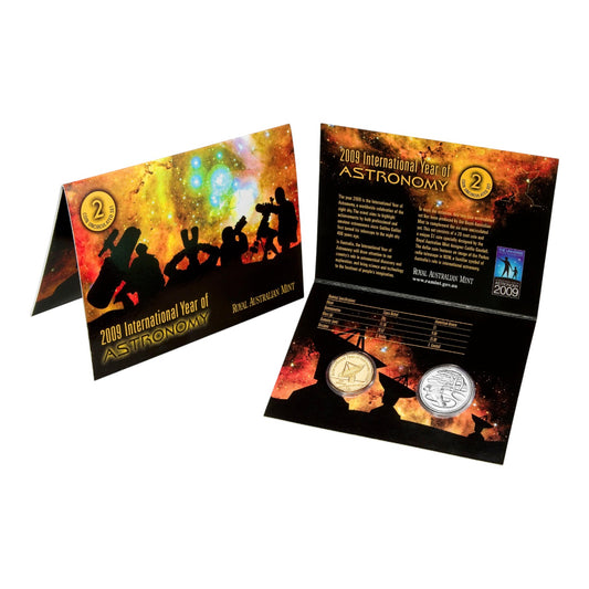 2009 Royal Australian Mint 2-Coin Uncirculated Set - International Year of Astronomy
