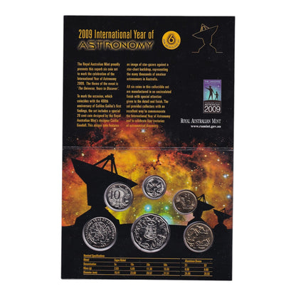 2009 Royal Australian Mint Uncirculated Coin Set - International Year of Astronomy