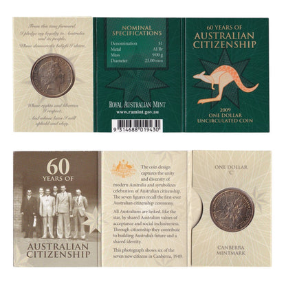 2009 $1 Coin - 60 Years of Australian Citizenship