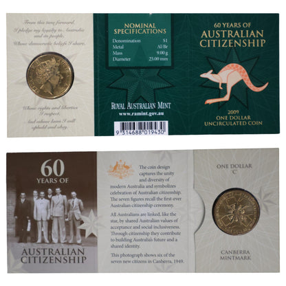 2009 $1 Coin - 60 Years of Australian Citizenship