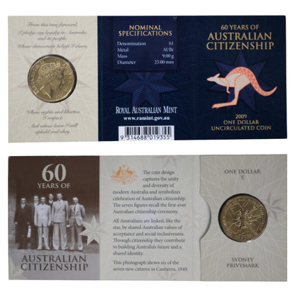 2009 $1 Coin - 60 Years of Australian Citizenship