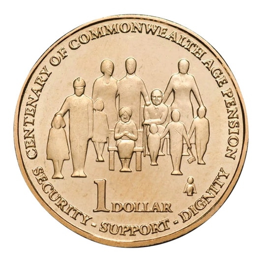 2009 $1 Coin - Centenary of the Age Pension - Uncirculated