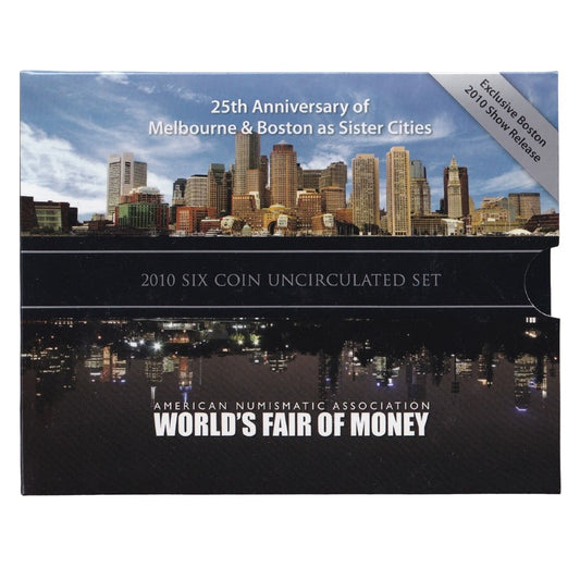 2010 Boston ANA Exclusive Show Release 6-Coin Uncirculated Year Set