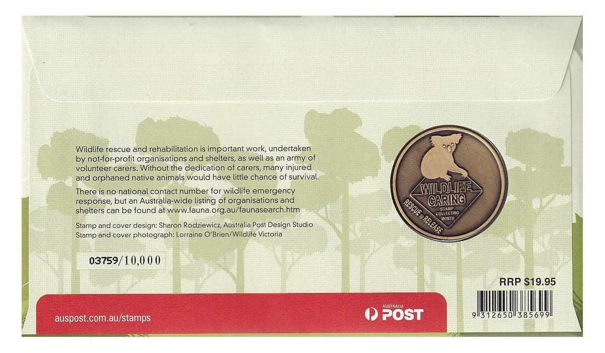 2010 PMC - Wildlife Caring - Limited Edition Medallion & Stamp Cover