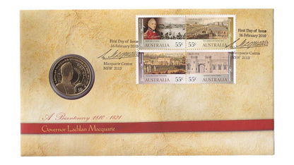 2010 Perth Mint PNC - Governor Lachlan Macquarie Bicentenary