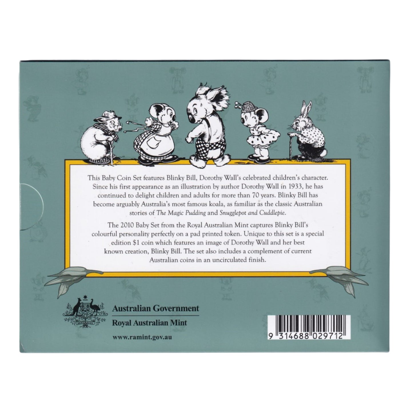 2010 Royal Australian Mint Baby Mint Set - Blinky Bill