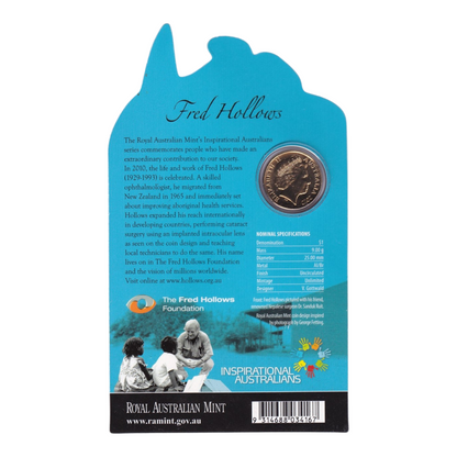 2010 $1 Coin - Inspirational Australians - Fred Hollows