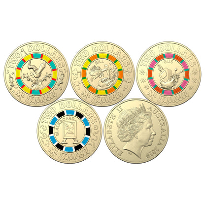 2019 Seven Coin Coloured Uncirculated Set - 60th Anniversary of Mr Squiggle