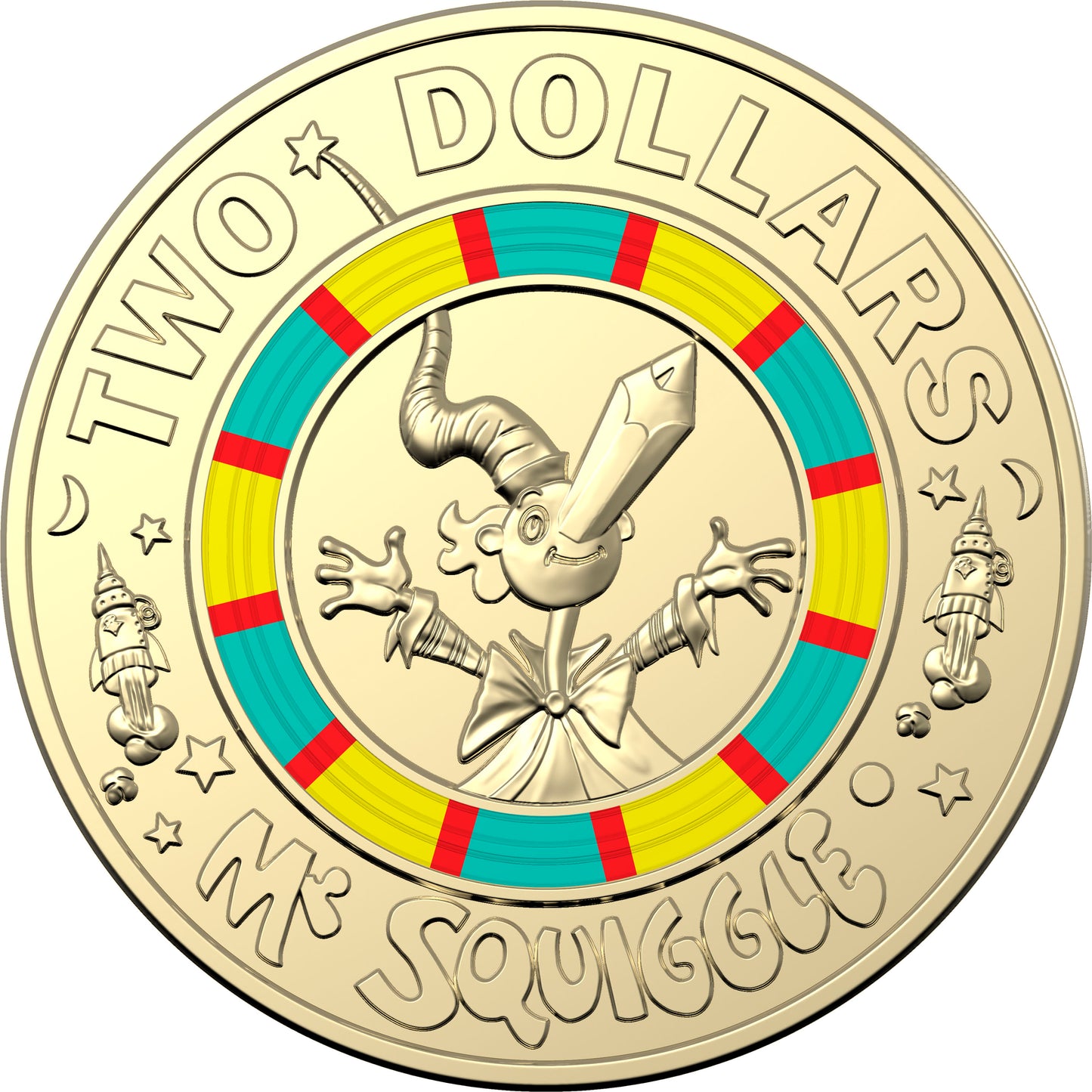 2019 Seven Coin Coloured Uncirculated Set - 60th Anniversary of Mr Squiggle