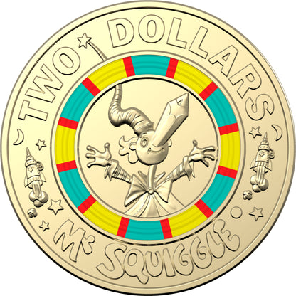 2019 Seven Coin Coloured Uncirculated Set - 60th Anniversary of Mr Squiggle