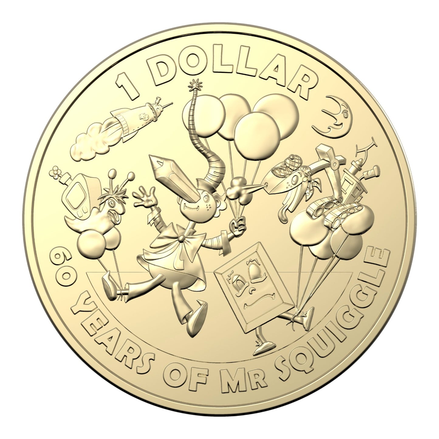 2019 Seven Coin Coloured Uncirculated Set - 60th Anniversary of Mr Squiggle