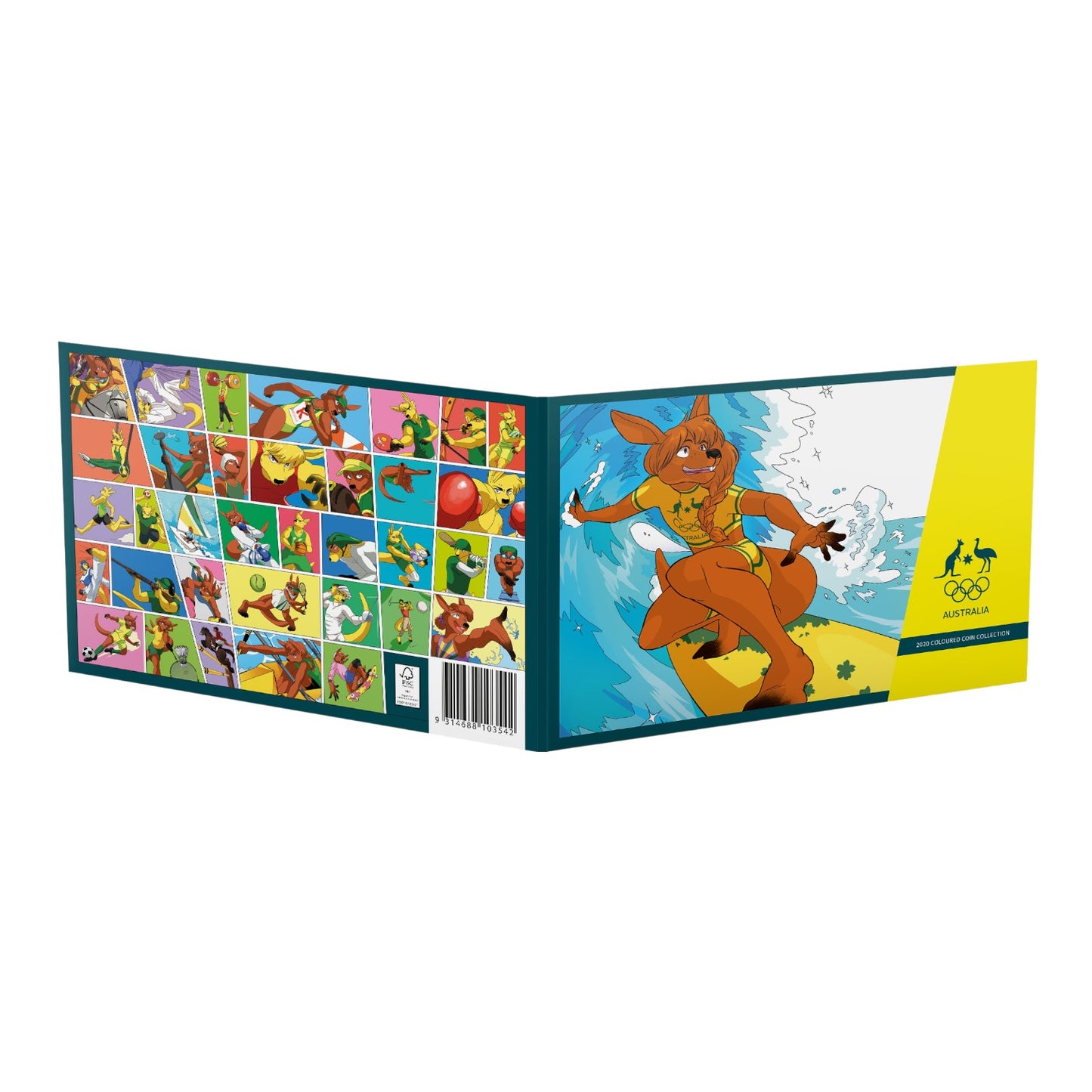 2020/2021 Tokyo Olympics $2 Al-Br Coloured Uncirculated Five-Coin Set