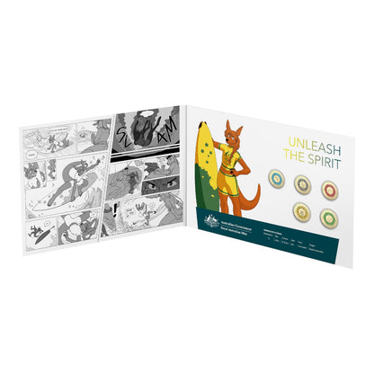 2020/2021 Tokyo Olympics $2 Al-Br Coloured Uncirculated Five-Coin Set